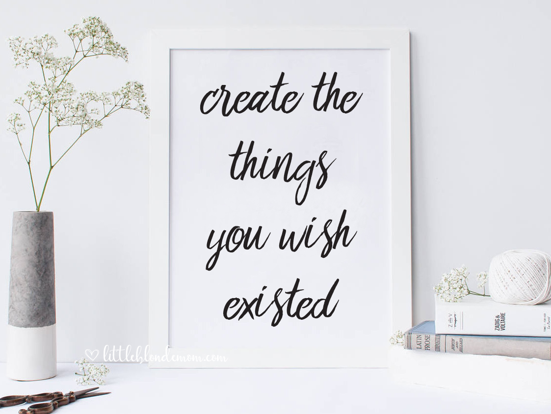 freebie* office decor printables - little blonde mom